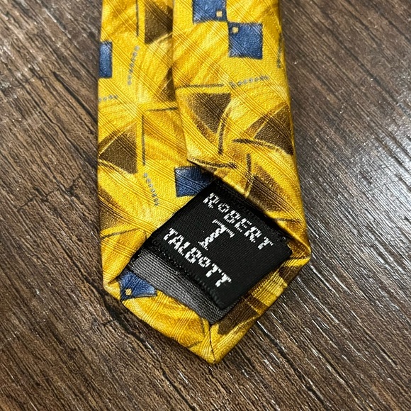 Robert Talbott Best Of Class Gold Silk Tie USA Made - Picture 3 of 10